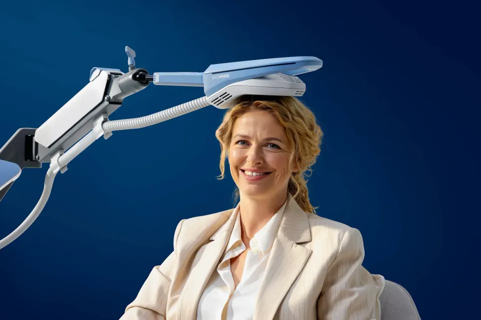 Exomind TMS therapy session for mental focus and clarity at Florida Keys Primary Care & Wellness in Big Pine Key, FL